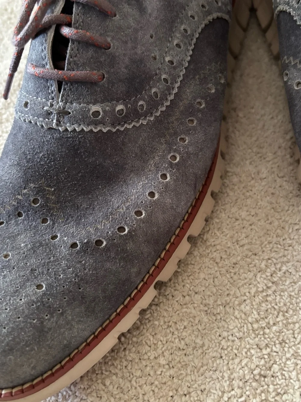 Cole Haan charcoal suede